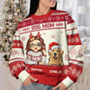 Feline Jolly This Christmas - Dog & Cat Personalized Custom Ugly Sweatshirt - Unisex Wool Jumper - Christmas Gift For Pet Owners, Pet Lovers