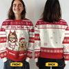 Feline Jolly This Christmas - Dog & Cat Personalized Custom Ugly Sweatshirt - Unisex Wool Jumper - Christmas Gift For Pet Owners, Pet Lovers