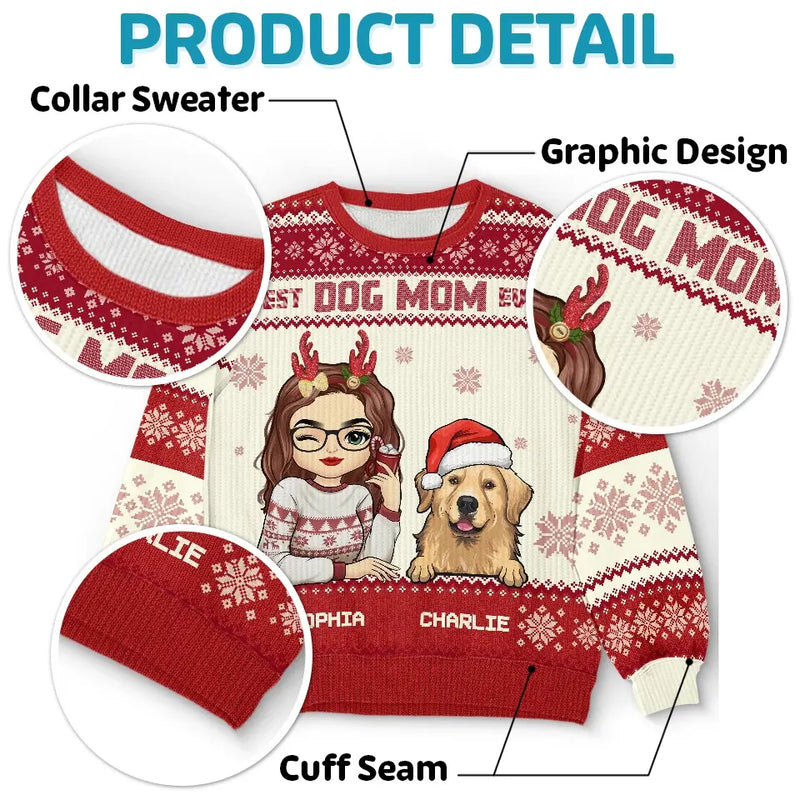 Feline Jolly This Christmas - Dog & Cat Personalized Custom Ugly Sweatshirt - Unisex Wool Jumper - Christmas Gift For Pet Owners, Pet Lovers
