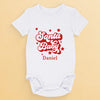 Our Little Santa Fills Our Hearts With Christmas Joy - Family Personalized Custom Baby Onesie - Christmas Gift For Baby Kids, Newborn Baby