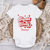 Our Little Santa Fills Our Hearts With Christmas Joy - Family Personalized Custom Baby Onesie - Christmas Gift For Baby Kids, Newborn Baby