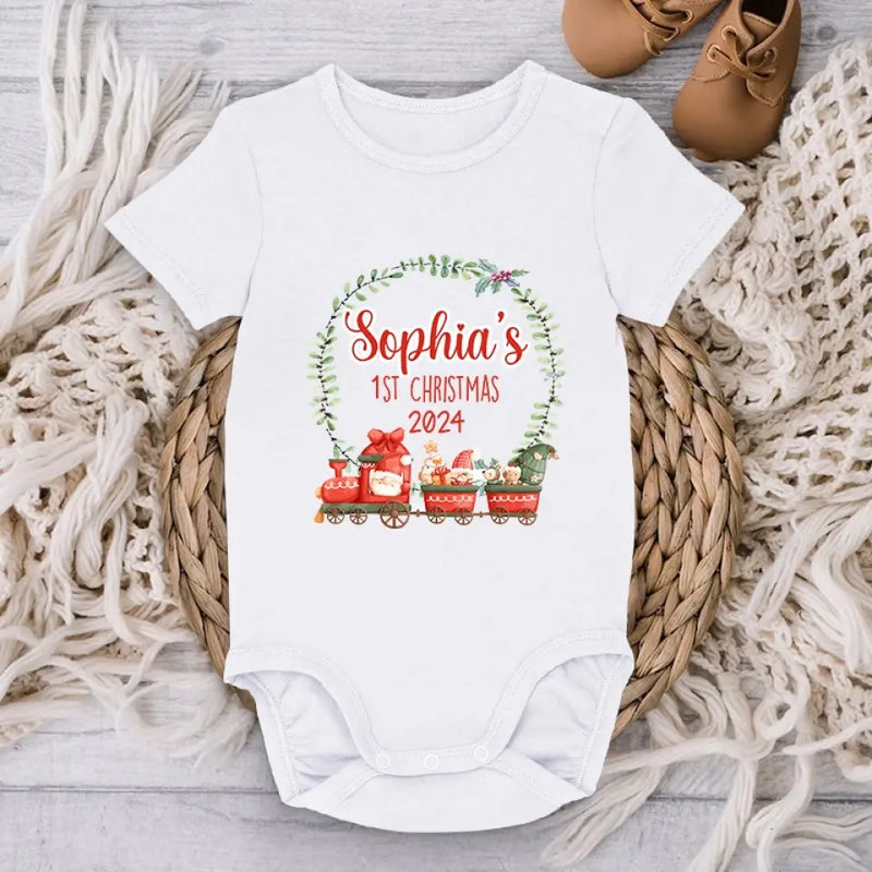Your Newborn Giggles Are The Sweetest Holiday Harmony - Family Personalized Custom Baby Onesie - Christmas Gift For Baby Kids, Newborn Baby