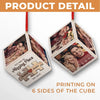 Custom Photo You Are My Missing Piece - Couple Personalized Custom Wooden Cube Ornament - Christmas Gift For Husband Wife, Anniversary