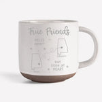 Custom Name Long Distance Friendship Gifts - Personalized Pottery Mug