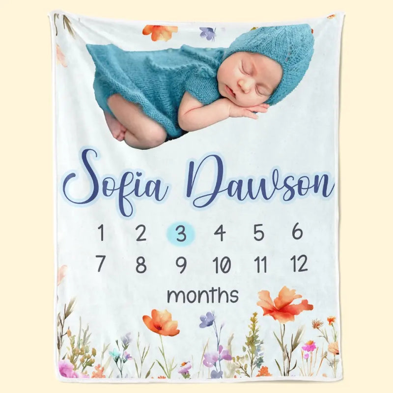 Custom Photo You’re My Favorite Reason To Lose Sleep - Family Personalized Custom Baby Blanket - Gift For Baby Kids, Newborn Baby