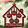 Family Is The Best Part Of Christmas - Family Personalized Custom Shaped 2 Layered Wood Christmas Ornament - Christmas Gift For Family Members