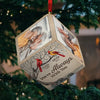 Custom Photo We're Always With You - Memorial Personalized Custom Wooden Cube Ornament - Sympathy Gift, Christmas Gift For Family Members