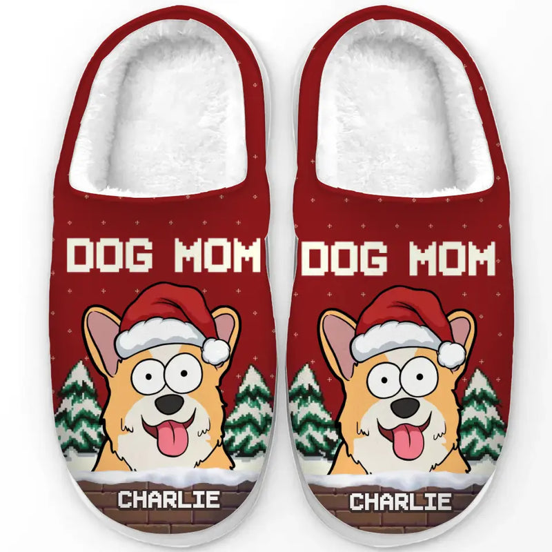 Warm Feet And Happy Pets Make The Perfect Holiday Combo - Dog & Cat Personalized Custom Fluffy Slippers - Christmas Gift For Pet Owners, Pet Lovers