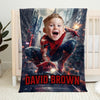 Custom Photo Embrace Your Inner Superhero - Family Personalized Custom Baby Blanket - Gift For Baby Kids, Newborn Baby