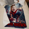 Custom Photo Embrace Your Inner Superhero - Family Personalized Custom Baby Blanket - Gift For Baby Kids, Newborn Baby