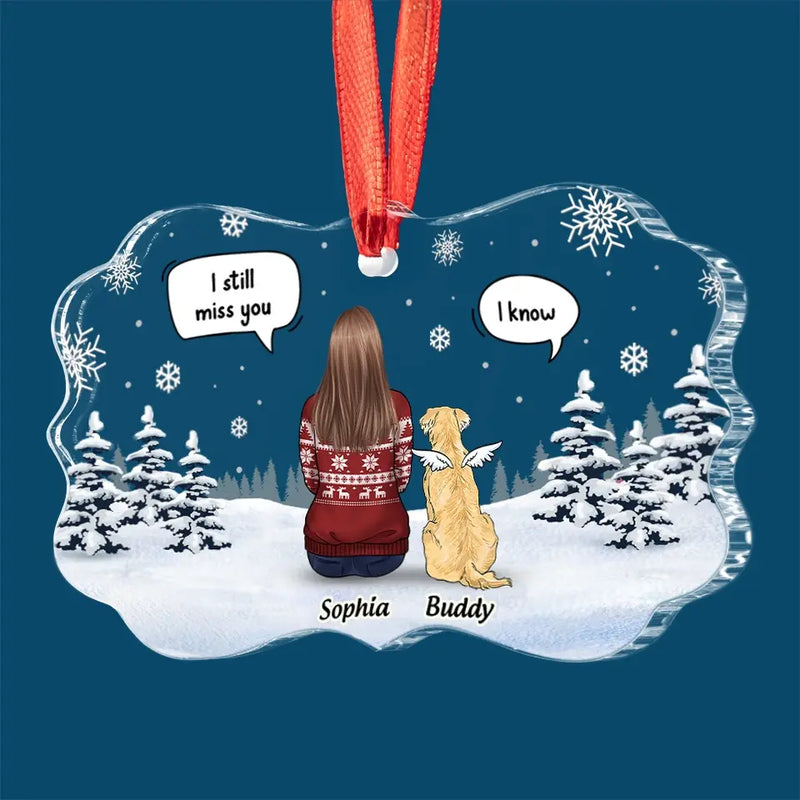 Forever Our Furry Angel - Memorial Personalized Custom Benelux Glass Ornament - Sympathy Gift, Christmas Gift For Pet Owners, Pet Lovers