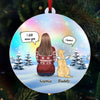 We're Always With You - Memorial Personalized Custom Hologram Ornament - Sympathy Gift, Christmas Gift For Pet Owners, Pet Lovers