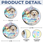 Custom Pet Photo Dog Lover Gifts - Personalized Hologram Ornament