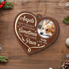Custom Photo Run Free, Dear Friend - Memorial Personalized Custom Leather Ornament - Sympathy Gift, Christmas Gift For Pet Owners, Pet Lovers