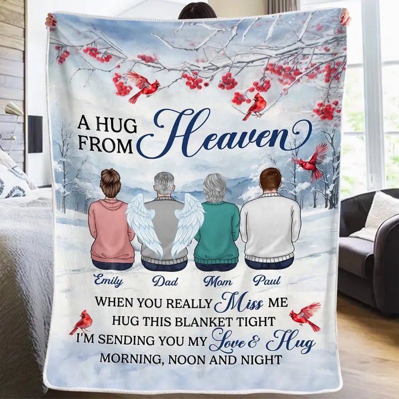 A Thoughtful Way To Show Your Love And Sympathy - Memorial Personalized Custom Blanket - Sympathy Gift For Family Members