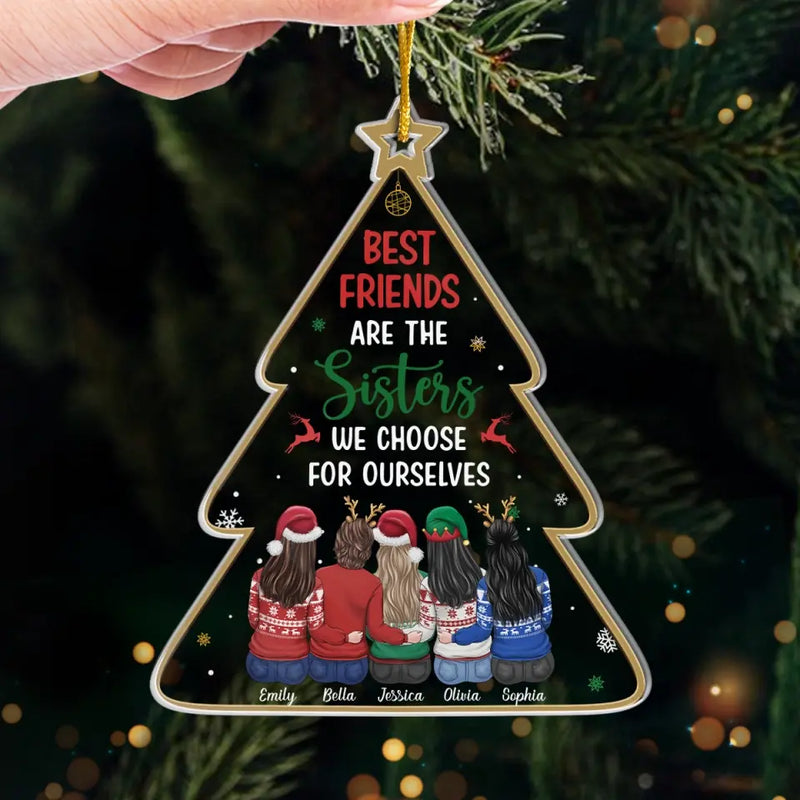 Our Friendship Is The Greatest Gift Of All - Bestie Personalized Custom Ornament - Acrylic Custom Shaped - Christmas Gift For Best Friends, BFF, Sisters