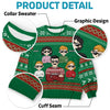 Family Forever - Family Personalized Custom Ugly Sweatshirt - Unisex Wool Jumper - Christmas Gift For Family Members
