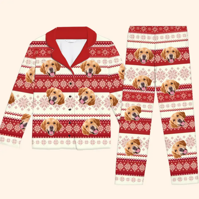 Custom Pet Photo Christmas Gifts for Dog Lovers - Personalized Pajamas