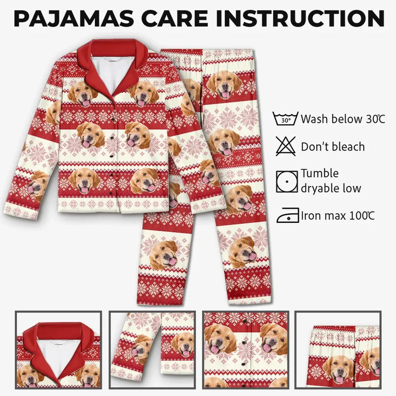 Custom Photo Have A Pawsome Christmas - Dog & Cat Personalized Custom Pajamas - Christmas Gift For Pet Owners, Pet Lovers