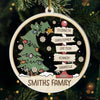 Family Is Where Life Begins And Love Never Ends - Family Personalized Custom Ornament - Acrylic Custom Shaped - Christmas Gift For Family Members