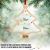 At Christmas, All Roads Lead Home - Family Personalized Custom Wood & Acrylic Ornament - Christmas Gift For Family Members