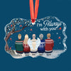 You Will Never Be Forgotten And Will Live On In Our Hearts - Memorial Personalized Custom Benelux Glass Ornament - Sympathy Gift For Family Members