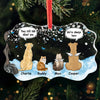 My Heart Will Always Wear The Paw Prints Left By You - Memorial Personalized Custom Benelux Glass Ornament - Sympathy Gift, Christmas Gift For Pet Owners, Pet Lovers