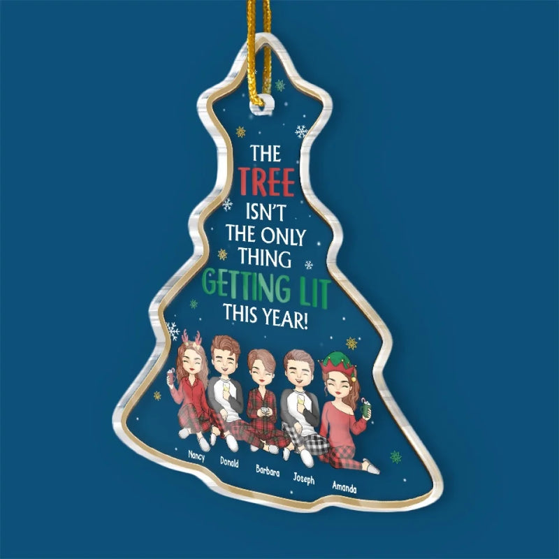 Christmas Is Better When Shared With Friends - Bestie Personalized Custom Ornament - Acrylic Custom Shaped - Christmas Gift For Best Friends, BFF, Sisters