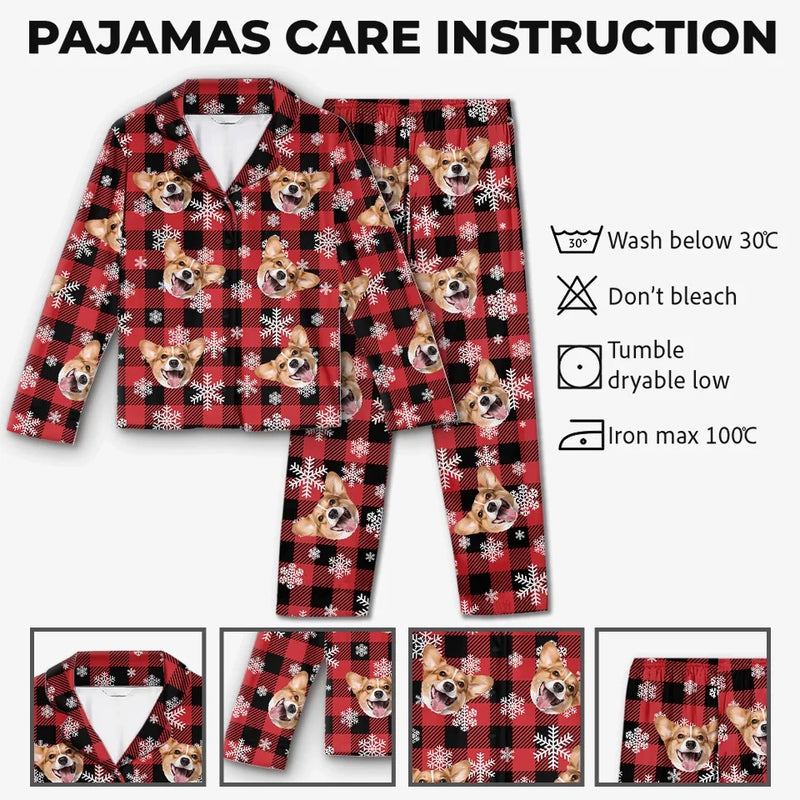 Custom Photo Nothing Says Christmas Like Snuggling Up In Cozy Pajamas Featuring Your Furry Friend - Dog & Cat Personalized Custom Pajamas - Christmas Gift For Pet Owners, Pet Lovers
