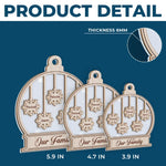 Custom Name Christmas Family Gifts - Personalized Wood & Acrylic Ornament