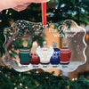 You Will Never Be Forgotten And Will Live On In Our Hearts - Memorial Personalized Custom Benelux Glass Ornament - Sympathy Gift For Family Members