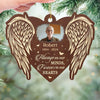 Custom Photo Always On Our Minds - Memorial Personalized Custom Leather Ornament - Sympathy Gift, Christmas Gift For Family Members