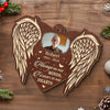 Custom Photo Always On Our Minds - Memorial Personalized Custom Leather Ornament - Sympathy Gift, Christmas Gift For Family Members