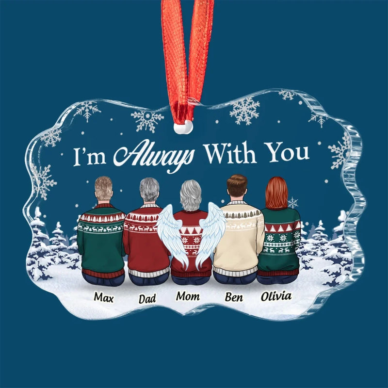 Fondly Remembered, Deeply Missed - Memorial Personalized Custom Benelux Glass Ornament - Sympathy Gift, Christmas Gift For Family Members
