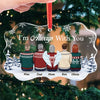 Fondly Remembered, Deeply Missed - Memorial Personalized Custom Benelux Glass Ornament - Sympathy Gift, Christmas Gift For Family Members