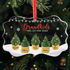 Grandkids Make Life More Grand - Family Personalized Custom Benelux Glass Ornament - Sympathy Gift, Christmas Gift For Mom, Grandma