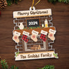 The Best Gift This Christmas Is You - Family Personalized Custom Ornament - Acrylic Custom Shaped - Christmas Gift For Family Members