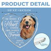Custom Photo You Filled My Life With Wonder And My Heart With Love - Memorial Personalized Custom Heart Glass Ornament - Sympathy Gift, Christmas Gift For Pet Owners, Pet Lovers