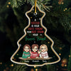 Christmas Is Better With Friends - Bestie Personalized Custom Ornament - Acrylic Custom Shaped - Christmas Gift For Best Friends, BFF, Sisters