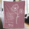 Never Too Late To Say Goodbye - Memorial Personalized Custom Blanket - Sympathy Gift For Family Members