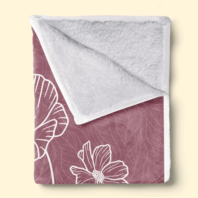 Never Too Late To Say Goodbye - Memorial Personalized Custom Blanket - Sympathy Gift For Family Members