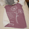 Never Too Late To Say Goodbye - Memorial Personalized Custom Blanket - Sympathy Gift For Family Members