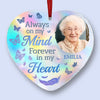 Custom Photo Your Wings Were Ready But My Heart Was Not - Memorial Personalized Custom Hologram Ornament - Sympathy Gift, Christmas Gift For Family Members