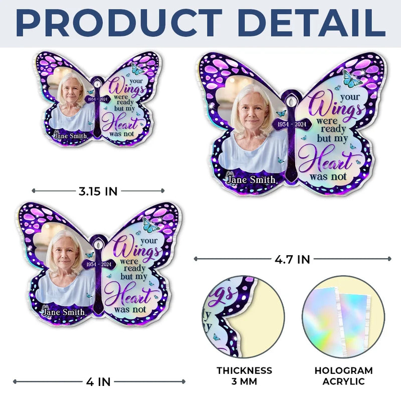 Custom Photo We Will Always Love You - Memorial Personalized Custom Hologram Ornament - Sympathy Gift, Christmas Gift For Family Members