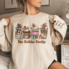 Let's Skip The Presents And Get Right To The Cookies - Family Personalized Custom Unisex Sweatshirt With Design On Sleeve - Christmas Gift For Family Members