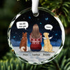 Your Spirit Runs Free - Memorial Personalized Custom Circle Glass Ornament - Sympathy Gift, Christmas Gift For Pet Owners, Pet Lovers
