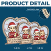 Our Hearts Glow With Love This Christmas - Couple Personalized Custom Wood & Acrylic Ornament - Christmas Gift For Husband Wife, Anniversary