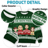 Our Family’s Love Shines Brightest At Christmas - Family Personalized Custom Ugly Sweatshirt - Unisex Wool Jumper - Christmas Gift For Family Members