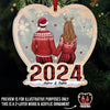 Our Christmas Story Is My Favorite Love Tale - Couple Personalized Custom Wood & Acrylic Ornament - Christmas Gift For Husband Wife, Anniversary
