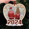 Our Christmas Story Is My Favorite Love Tale - Couple Personalized Custom Wood & Acrylic Ornament - Christmas Gift For Husband Wife, Anniversary